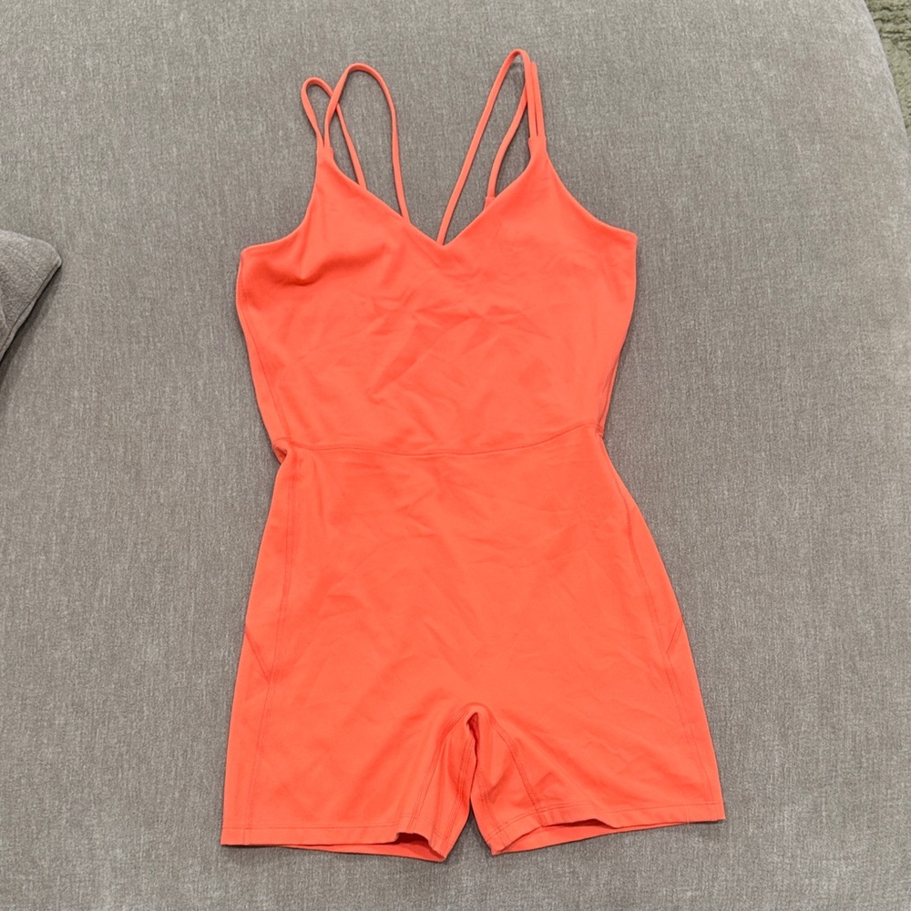 Vibrant Orange Strappy bodysuit